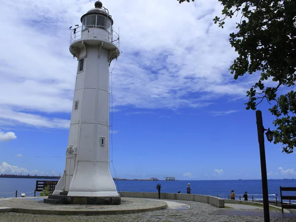 Farol Santa Luzia Espírito Santo Janeiro 2021 Vila Velha Espírito — Fotografia de Stock