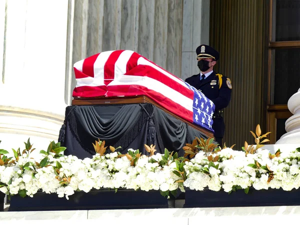 Washington Usa 2020 Solemn Vigil Supreme Court Justice Ruth Ginsburg — Stock Photo, Image