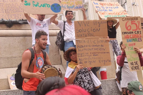 São Paulo 2019 Pessoas Manifestam Pelo Clima — Fotografia de Stock