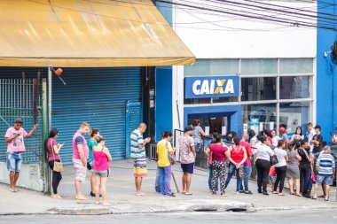 GuARULHOS, Sao Paulo - 11 Ocak 2020: bir salgın sırasında COVID 2019