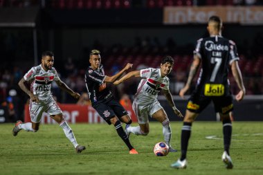 SAO PAULO, SP, BRAZIL: Brezilya 'daki iki Campeonato Brasileiro Srie A takımı arasında futbol maçı