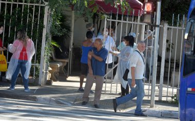 Flu vaccination campaign. March 23,2020,Osasco,Sao Paulo,Brazil: The first day of vaccination campaign against influenza and H1N1 flu held at health center UBS Helena Marry 