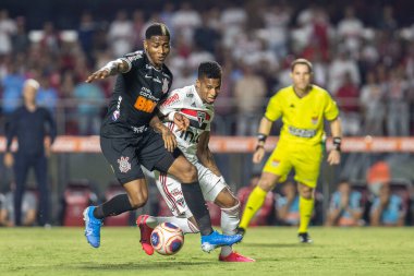 SAO PAULO, SP, BRAZIL: Brezilya 'daki iki Campeonato Brasileiro Srie A takımı arasında futbol maçı