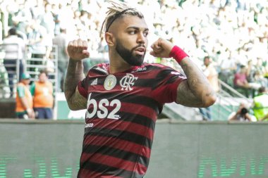 SAO PAULO - OCT 26, 2019: BRASILEIRAO - Match brasileirao, valid for the 21 round of the Brazilian Championship, at Estadio do Morumbi, west zone of Sao Paulo