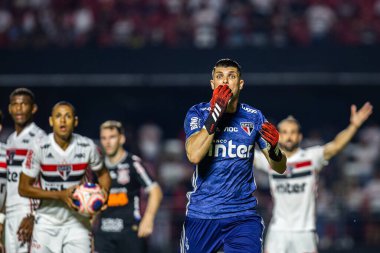 SAO PAULO, SP, BRAZIL: Brezilya 'daki iki Campeonato Brasileiro Srie A takımı arasında futbol maçı