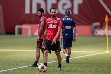 SAO PAULO - January 08, 2020: TRAINING THE PALMEIRAS TEAM The Palmeiras football squad conducts training aimed at the first commitment of the year