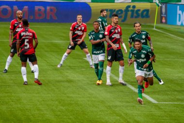 SAO PAULO, SP, BRAZIL, 28.11.2020: Sao Paulo, Brezilya 'da iki takım arasında futbol maçı
