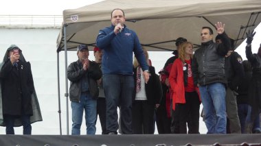 28 Kasım 2020. Red Bank, New Jersey, ABD: Haklarından mahrum bırakılmış Amerikalılar, 3 No.lu seçimlerin ve Amerikan geleceklerinin New Jersey Valisi Murphy House 'a yürümesini kabul etmek istemediler. 