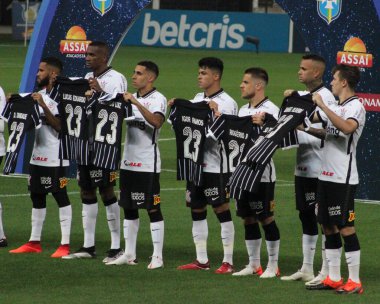 SAO PAULO, SP, BRAZIL: Sao Paulo, Brezilya 'da iki takım arasında futbol maçı