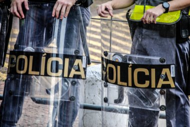 Sao Paulo Valisi Bill PL 529 / 20 'ye karşı protesto. 1 Ekim 2020, Sao Paulo, Brezilya: Protestocular Sao Paulo Valisi Joao Doria 'nın (PSDB) temel kamu kurumlarını yok etmeyi veya özelleştirmeyi amaçlayan projesini protesto ettiler 