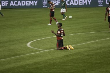 SAO PAULO, SP, BRAZIL: Brezilya 'daki iki Campeonato Brasileiro Srie A takımı arasında futbol maçı