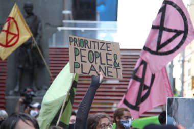NEW YORK, 28 / 08 / 2020 - Siyahi HAYATLARI DURANTE O 57 ANIVERSARIO DA HISTORICA MARCHA DE MARTIN LUther King