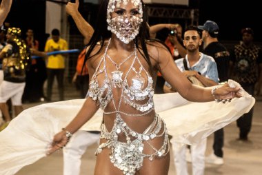 Sao Paulo (SP), 14 / 02 / 2020 - ENSAIO TECNICO DA ESCOLA DE SAMBA - Samba festivali Sao Paulo, Brezilya 