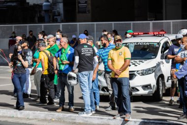 SAO PAULO, SP, 07.05.2020 -  Protests against Jair Bolsonaro in sao Paulo, Brasil  