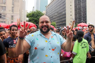 RUO DE JANEIRO, RJ, 12.01.2020 - BLOCO DE CARNAVAL - Bloco da Favorita Copacabana, Rio de Janeiro 