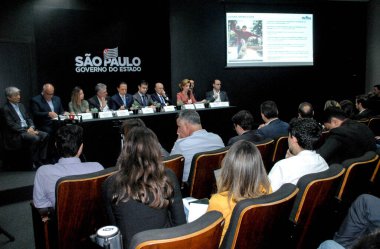 SAO PAULO, SP, 12 / 20 / 2019 - COMUNITY PROGRAM - Sao Paulo Eyaleti Valisi Joao Doria, Topluluk Programı 'nı duyurdu. Devlet ve Belediye ile ortaklaşa olarak, projede sosyal ve ekonomik alanların desteklenmesi amaçlanıyor.