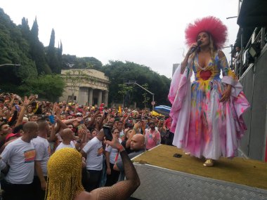 Sao Paulo- 03 Ocak 2020: DANIELA MERCURY - Daniela Mercury 'nin patlamış mısır bloğu bu pazar öğleden sonra Sao Paulo karnavalını kapatıyor 