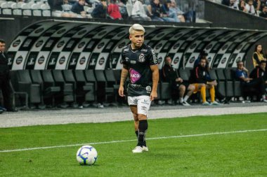 SAO PAULO - OCT 19, 2019: CORINTHIANS during the match between valid for the 27th round of the Brazilian Championship, at the Corinthians Arena in Itaquera