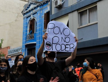 SAO PAULO, SP, 07.05.2020 -  Protests against Jair Bolsonaro in sao Paulo, Brasil  