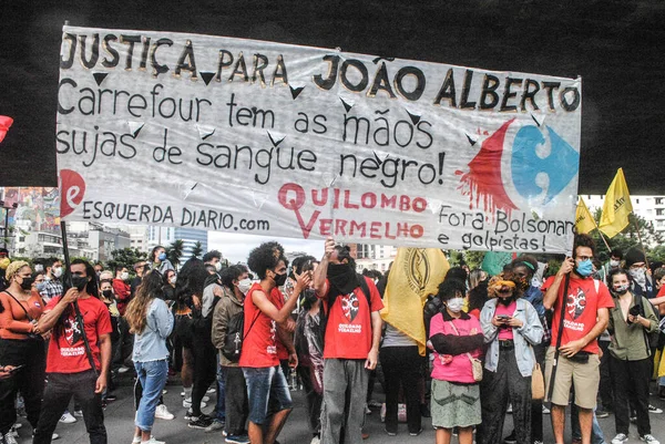 Sao Paulo Brasilien November 2020 Black Awareness Day Med Protest — Stockfoto