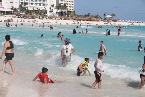 Cancun Mexico Mooi Tropisch Resort Cancun Mexico — Stockfoto