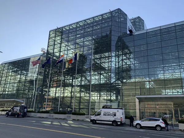 Centro Convenciones Coronavirus Javits Brasil — Foto de Stock