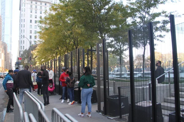 Kasım 2020 New York Abd Caddedeki Apple Store Tamamen Çitle — Stok fotoğraf