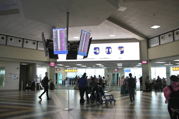 Tocumen Panama 2021 Movimento Aeroporto Internacional Tocumen Panamá — Fotografia de Stock