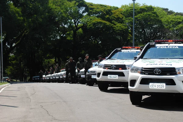 Sao Paulo 2019 Public Safety Collective Delivery Vehicles Environmental Police — Foto de Stock