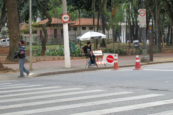 Int Reactivación Carriles Bici Ocio Julio 2020 Sao Paulo Brasil — Foto de Stock
