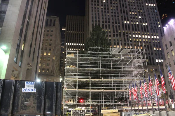 Listopada 2020 Nowy Jork Usa Rockefeller Center Saks Inni Zaczynają — Zdjęcie stockowe