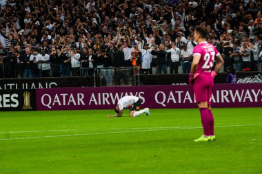 SAO PAULO - 12 Şubat 2020: COPA LİBERTADORES 2020 CORINTHIANS-GUARANI Corinthians karşı Guarani takımı (Paraguay) Copa Libertadores da America 2020, Arena Corinthians