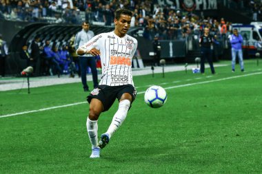 SAO PAULO - OCT 19, 2019: CORINTHIANS during the match between valid for the 27th round of the Brazilian Championship, at the Corinthians Arena in Itaquera