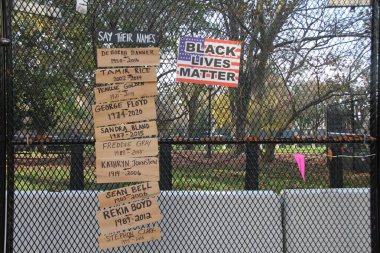 NEW YORK, 28 / 08 / 2020 - Siyahi HAYATLARI DURANTE O 57 ANIVERSARIO DA HISTORICA MARCHA DE MARTIN LUther King