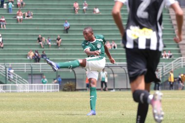 SAO PAULO - NOV 20, 2019 - PALMEIRAS vs SANTOS - during the Final of the Paulista U-15 Championship between Palmeiras and Santos, at the Pacaembu Stadium, in Sao Paulo