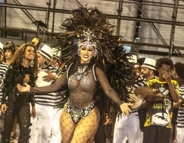 Sao Paulo (SP), 14 / 02 / 2020 - ENSAIO TECNICO DA ESCOLA DE SAMBA - Samba festivali Sao Paulo, Brezilya 