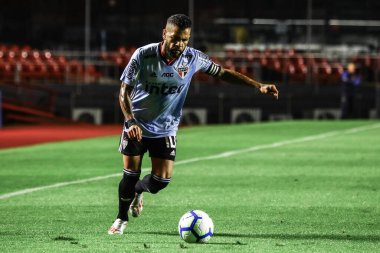 SAO PAULO - OCT 26, 2019: BRASILEIRAO - Match brasileirao, valid for the 21 round of the Brazilian Championship, at Estadio do Morumbi, west zone of Sao Paulo