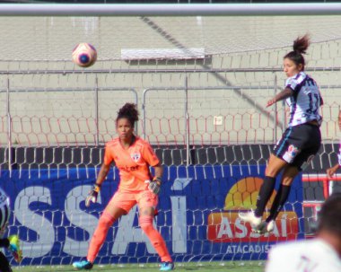 SAO PAULO, SP, BRAZIL: Brezilya 'daki iki Campeonato Brasileiro Srie A takımı arasında futbol maçı