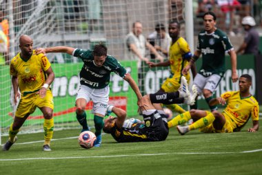 SAO PAULO, SP, BRAZIL: Brezilya 'daki iki Campeonato Brasileiro Srie A takımı arasında futbol maçı