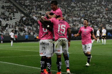 SAO PAULO, SP, BRAZIL: Brezilya 'daki iki Campeonato Brasileiro Srie A takımı arasında futbol maçı