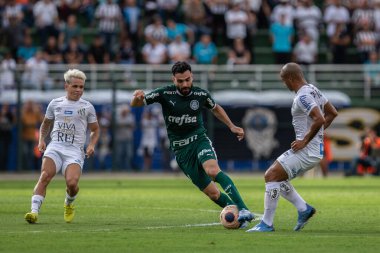 SAO PAULO, SP, BRAZIL: Brezilya 'daki iki Campeonato Brasileiro Srie A takımı arasında futbol maçı