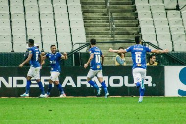 SAO PAULO - OCT 19, 2019: CORINTHIANS VS CRUZEIRO during the match between valid for the 27th round of the Brazilian Championship, at the Corinthians Arena in Itaquera