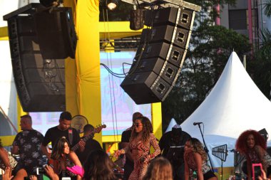 Sao Paulo, 25 Ocak 2020 - SAMBA VAI VAI OKULU TEKNİKİ - Escola de Samba Vai Vai 'nin teknik provası Sao Paulo' nun kuzeyinde Anhembi 'de gerçekleşti. 