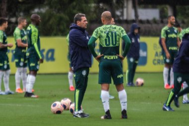 SAO PAULO, SP, BRAZIL: Brezilya 'daki iki Campeonato Brasileiro Srie A takımı arasında futbol maçı