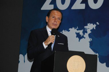 Sao Paulo (SP), 02 / 18 / 2020 - INSPIRATION START 2020 - Vali Joao Doria, Eğitim Genel Sekreteri, Haroldo Rocha, Ayrton Senna Enstitüsü Başkanı Vivian Senna ve Boeing Başkan Yardımcısı ve Ortak Başkanı