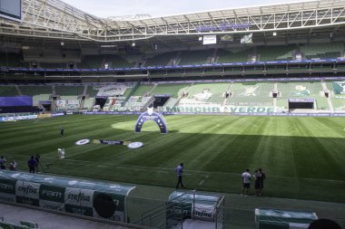 SAO PAULO - JAN 20, 209: PALMEIRAS final of the Paulista Championship at Etadio do Pacaembu, in Sao Paulo