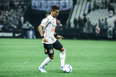 SAO PAULO - OCT 19, 2019: CORINTHIANS during the match between valid for the 27th round of the Brazilian Championship, at the Corinthians Arena in Itaquera