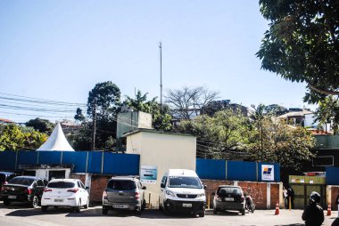 Sao Paulo Belediye Başkanı UPA kliniğini ziyaret etti. 21 Temmuz 2020, Sao Paulo, Brezilya: Sao Paulo Belediye Başkanı Bruno Covas, eski federal şerif yardımcısı Antonio Goulart, konsey üyesi Rodrigo Goulart ve UPA Maria Antonieta 'nın çalışmalarını ziyaret etti., 