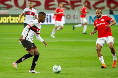 SAO PAULO, SP, BRAZIL: Brezilya 'daki iki Campeonato Brasileiro Srie A takımı arasında futbol maçı