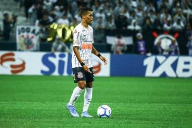 SAO PAULO - OCT 19, 2019: CORINTHIANS during the match between valid for the 27th round of the Brazilian Championship, at the Corinthians Arena in Itaquera